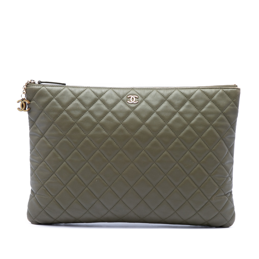 Pre-Loved Chanel Large Quilted Lambskin Cuba La Habana O Case Clutch